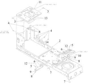 Frame Diagram and Parts List for 13AN77SS000 2022 Yard Machines Lawn Tractor